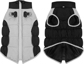 Produktbild von Blusmart Hundejacke XL-6XL Reiß verschluss Hund Wintermantel, Thermojacke und reflektierende Weste mit Gürtel-D-Ring