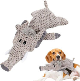 Blusmart Tierkuscheltier Hundekauspielzeug,Spaßige Quietschende Weiche Interaktive Spielzeug, Baumwollseil, Zahnpflege Stressabbau (1-tlg) Für kleine mittelgroße Hunde – Bild 1 von 5