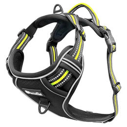 Produktbild von Bluzelle Hunde-Sicherheitsgeschirr Hundegeschirr mit Tasche / grosse Hunde XL / Anti-Zug Reflektierend, Polyester, Nylon, EVA Schaumstoff, Zugstopp Hundeweste Brustgeschirr mit Griff / Atmungsaktiv, Gepolstert