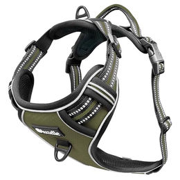 Produktbild von Bluzelle Hunde-Sicherheitsgeschirr Hundegeschirr mit Tasche / mittlere Hunde M / Anti-Zug Reflektierend, Polyester, Nylon, EVA Schaumstoff, Zugstopp Hundeweste Brustgeschirr mit Griff / Atmungsaktiv, Gepolstert