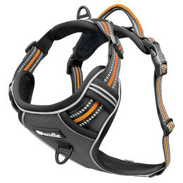 Produktbild von Bluzelle Hunde-Sicherheitsgeschirr Hundegeschirr mit Tasche / mittlere Hunde M / Anti-Zug Reflektierend, Polyester, Nylon, EVA Schaumstoff, Zugstopp Hundeweste Brustgeschirr mit Griff / Atmungsaktiv, Gepolstert