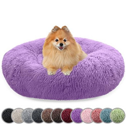 Produktbild von bluzelle Hundebett Rund Donut für kleine Hunde und Katzen - 60 cm