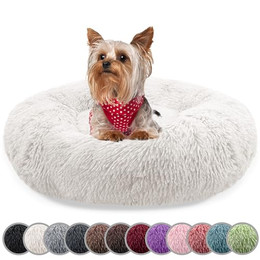 Produktbild von bluzelle Hundebett Rund Donut für kleine Hunde und Katzen