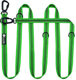 Produktbild von bluzelle Starke Hundeleine 3m für Große Hunde bis 100kg, Verstellbare Doppelleine mit 360° Aluminium Karabinern - 3 m