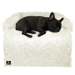 Produktbild von Bluzelle Tierbett Hundebett Sofa Schutz Auflage für grosse Hunde / - L, Plüsch Kunstfell / Bezug Abnehmbar & Waschbar, Wasserdichte Hundematte Couch Möbel Cover Schutzdecke Hundedecke