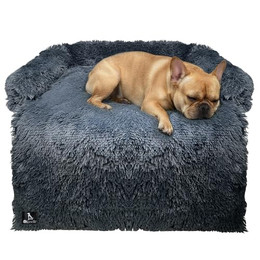 Produktbild von Bluzelle Tierbett Hundebett Sofa Schutz Auflage für grosse Hunde / - L, Plüsch Kunstfell / Bezug Abnehmbar & Waschbar, Wasserdichte Hundematte Couch Möbel Cover Schutzdecke Hundedecke