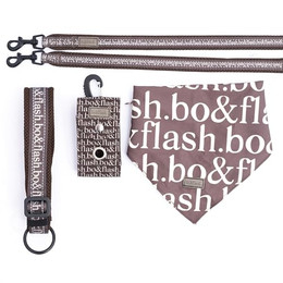 Produktbild von bo&flash 4-teiliges Hundeleinen Set Pittsburgh M Taupe