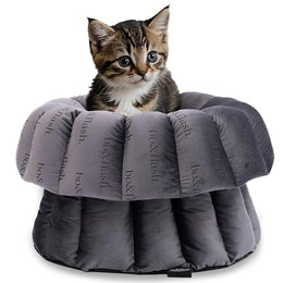 Produktbild von bo&flash Design Katzenbett Dark Grey