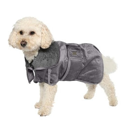 Produktbild von bo&flash Designer Hundebademantel Ashville Dark Grey S