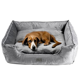 Produktbild von bo&flash Kuscheliges Hundebett Austin Dark Grey M