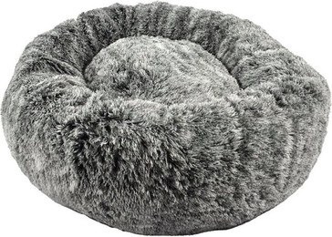 Produktbild von Bobby Donut Poilu Hundekissen Schwarz 70x70x25 cm