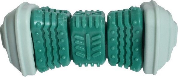 Produktbild von Bobby Hundespielzeug Onigiri - grün:  L 14,5 x B 6,5 x H 6,5 cm