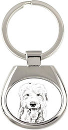 Produktbild von Bobtail - Schlüsselanhänger mit Hund, Schlüsselanhänger mit Aufdruck, personalisierter Anhänger der Marke Art-Dog silber