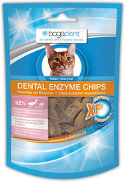 Produktbild von Bogadent Dental Enzyme Chips Fish für Katzen - 50 g