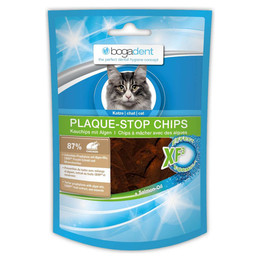 Produktbild von Bogadent Plaque-Stop Chips Katze Huhn - 50 g