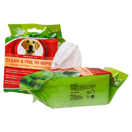 Produktbild von Bogar Pflege für Hunde Haut- und Fellpflege CLEAN & FRESH WIPES - 15 Stk.