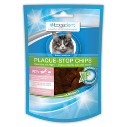 Produktbild von Bogar Pflege für Katzen Dental Plaque-Stop Chips Fisch - 50 g
