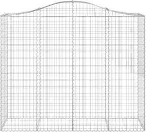 Bogen-Gabionkorb aus verzinktem Stahl vidaXL (x20) – Bild 1 von 7