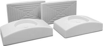 BOMI 4er Set Elefantenfüße für Türschutzgitter Eckig – Bild 1 von 9