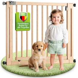 Produktbild von BOMI Kindertreppenschutzgitter Miko aus Buchenholz