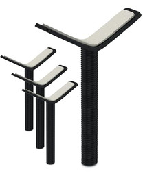 Produktbild von BOMI Treppenschutzgitter Y-Adapter aus Metall schwarz