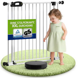 bomi Türschutzgitter Merle FlatStep 63-217 cm Weiß – Bild 1 von 10