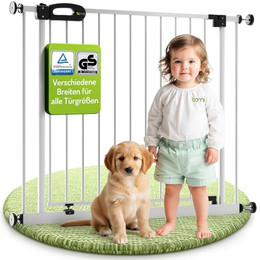 Produktbild von BOMI TÜV GS Siegel Schutzgitter Merle Türschutzgitter Metall Weiß