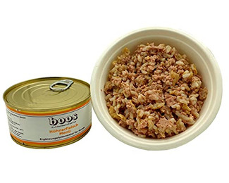 Produktbild von Boos Hühnerfleisch-Menü Nassfutter für Hunde - 6 x 300 g