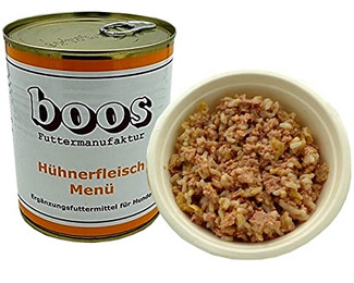 Produktbild von Boos Hühnerfleisch-Menü Nassfutter für Hunde - 2 x 800 g