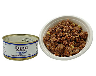 Produktbild von Boos Rindfleisch Menü Nassfutter für Hunde - 6 x 300 g