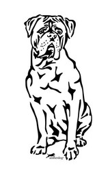 Produktbild von Bordeaux Dogge Grafiklizenz