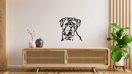 Produktbild von Bordeaux Dogge Kopf Wandtattoo Wandbild Wandsticker Wandaufkleber Wanddekoration