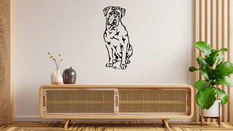 Produktbild von Bordeaux Dogge Wandtattoo Wandbild Wandsticker Wandaufkleber Wanddekoration
