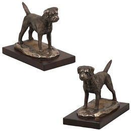 Border Terrier Hundestatue Figurine braun – Bild 1 von 7