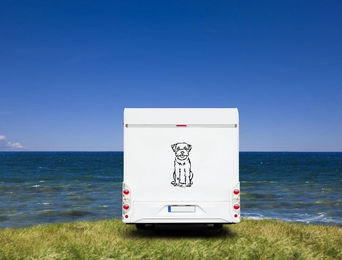 Produktbild von Border Terrier Wohnmobil Aufkleber