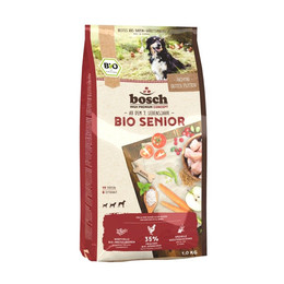 Produktbild von Bosch Bio Senior Hunde Trockenfutter Hühnchen & Preiselbeere - 5 x 1 kg