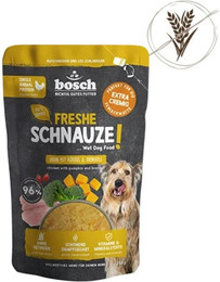 Produktbild von BOSCH Freshe Schnauze 250g Huhn, Kürbis & Brokkoli Hundenassfutter 16 x 250g Huhn, Kürbis & Brokkoli Sparpaket