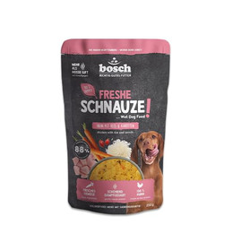 Produktbild von Bosch Freshe Schnauze Huhn mit Reis und Karotten Nassfutter für Hunde - 8 x 250 g