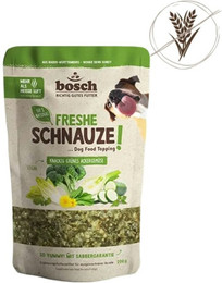 Produktbild von BOSCH Freshe Schnauze Topping 200g grünes Ackergemüse 16 x 200g Grünes Ackergemüse Sparpaket