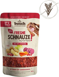 Produktbild von BOSCH Freshe Schnauze Topping 200g rotes Ackergemüse 16 x 200g Rotes Ackergemüse Sparpaket