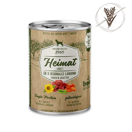 Produktbild von Bosch Heimat Hunde Nassfutter Adult mit 68 % regionalem Landrind - 12 x 400 g