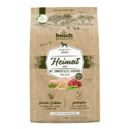 Produktbild von Bosch Heimat Hunde Trockenfutter Adult mit frischem Simmentaler Landrind - 5 x 1 kg