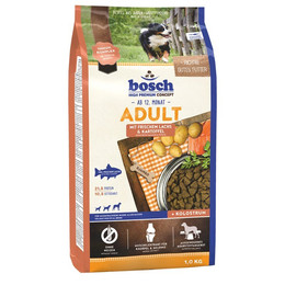 Produktbild von Bosch Hunde Trockenfutter Adult Lachs & Kartoffel - 5 x 1 kg