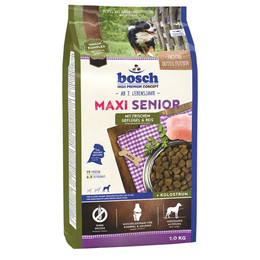 Produktbild von Bosch Hunde Trockenfutter Maxi Senior Geflügel & Reis - 5 x 1 kg