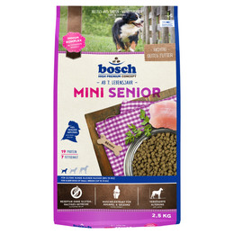 Produktbild von bosch Mini Senior Hundetrockenfutter für ältere kleine Hunde - 2,5 kg