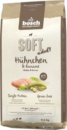 Produktbild von bosch SOFT adult Hühnchen & Banane Hundetrockenfutter Sparpaket 2 x 12,5 Kilogramm