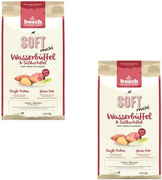 Produktbild von bosch SOFT Maxi Wasserbüffel & Süßkartoffel Hundetrockenfutter Sparpaket 2 x 12,5 Kilogramm