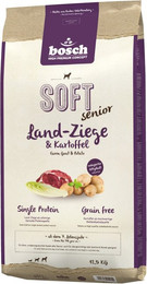 Produktbild von bosch SOFT senior Land-Ziege & Kartoffel Hundetrockenfutter Sparpaket 2 x 12,5 Kilogramm