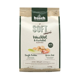 Produktbild von Bosch Trockenfutter Soft Mini Adult Wachtel & Kartoffel - 4 x 2,5 kg