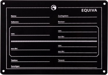 Produktbild von Boxenschild